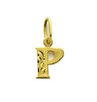 Zlatý prívesok   písmeno P samostatné                                           
